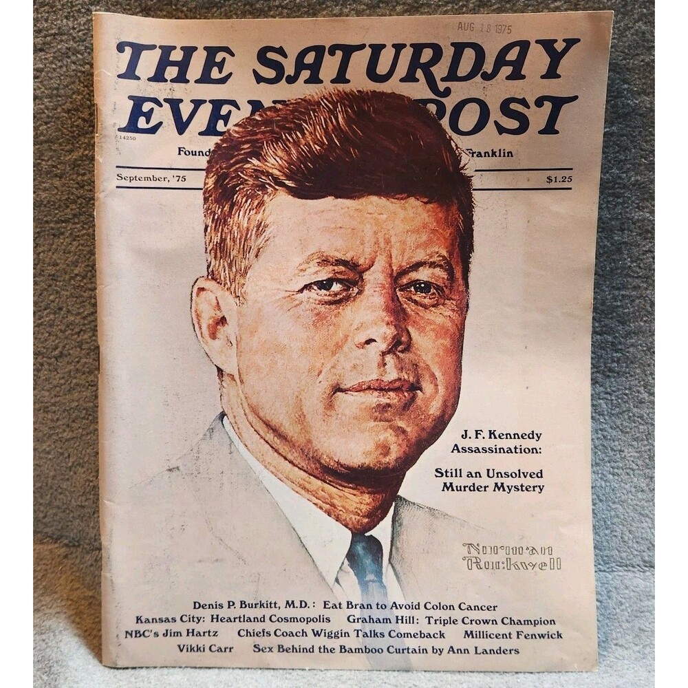 1975 September The Saturday Evening Post Magazine - JFK - Rockwell Cover
